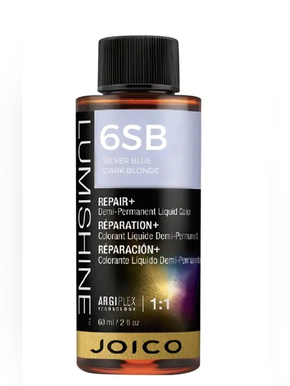 Joico Lumishine 6SB Silver Blue Demi-Permanent Liquid Color